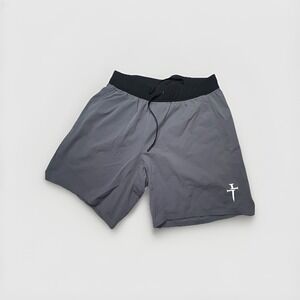 Three Nails Shorts Mens Medium Gray Athletic Gym Training Workout